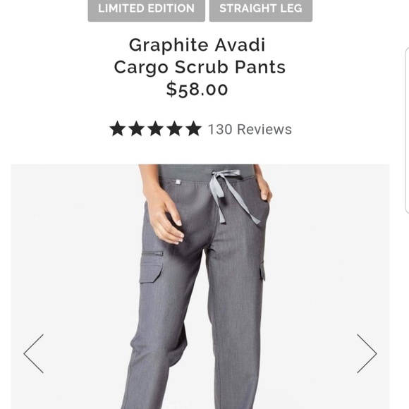Figs Other - FIGS Graphite Avadi Cargo Scrub Pants XS